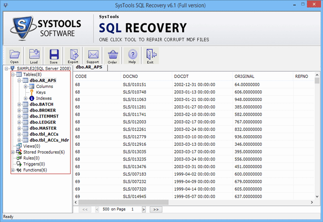 Corrupt SQL 2008 Recovery 5.3