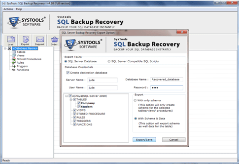 Backup Fix SQL Server 5.0